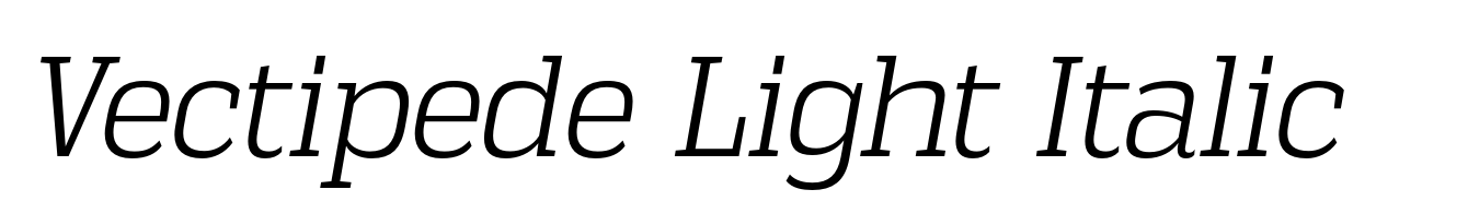 Vectipede Light Italic